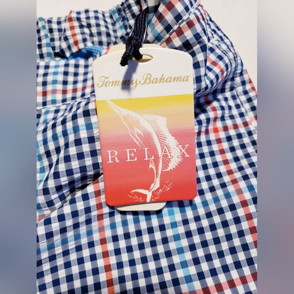 Tommy Bahama Mens plaid beach shorts XXL - Picture 4 of 8